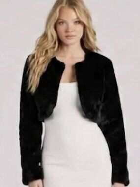 Essential Faux Fur Bolero Jacket